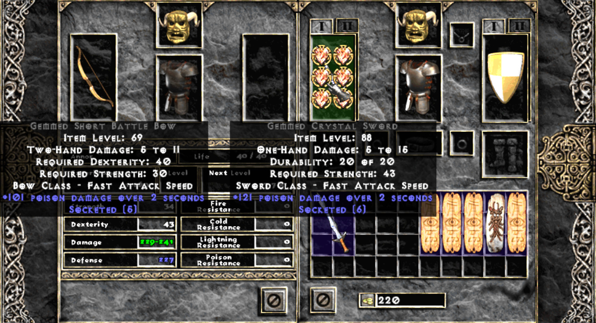diablo 2 what would a 4 socketed royal shield go for?
